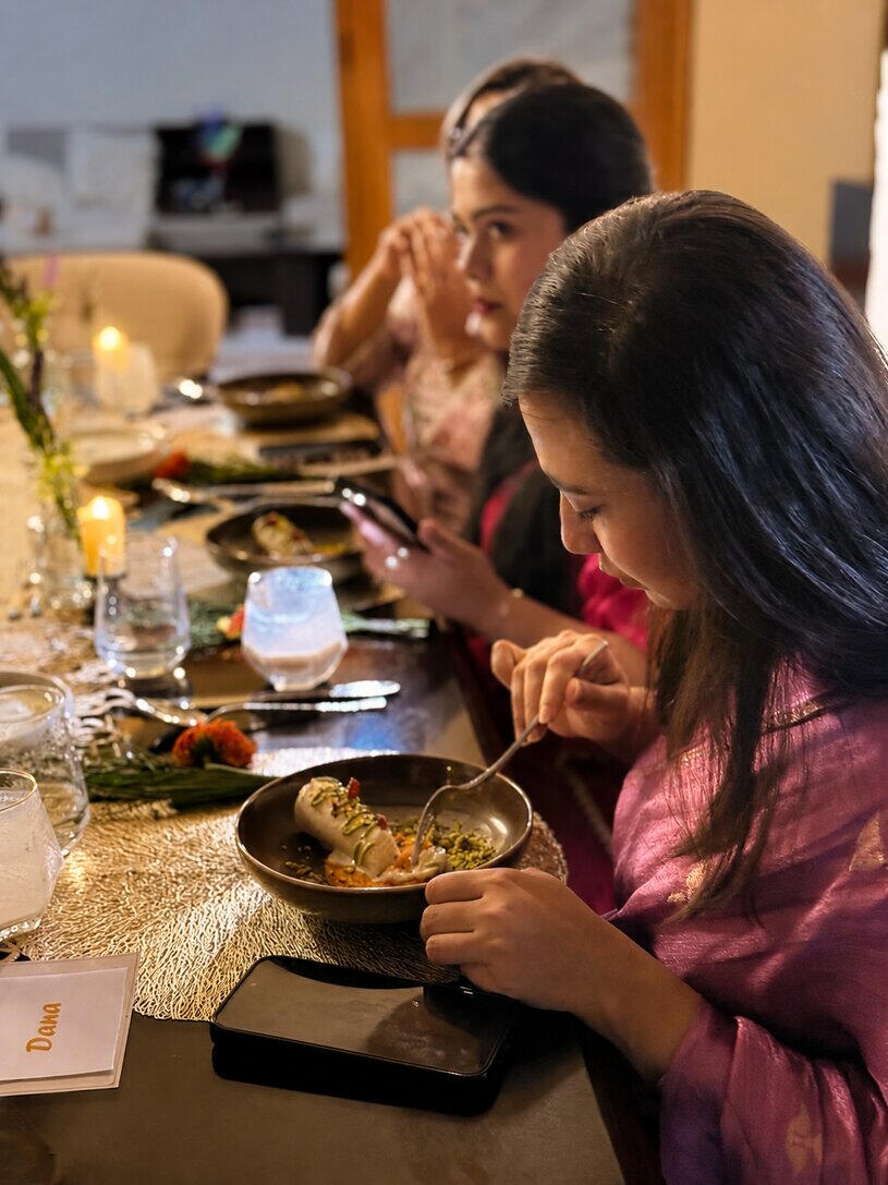 The Supper Pair Good food tastes better when shared. Welcome to The Supper Pair, a supper club hosted by Nupur & Anisha, where thoughtfully curated menus meet meaningful conversations.