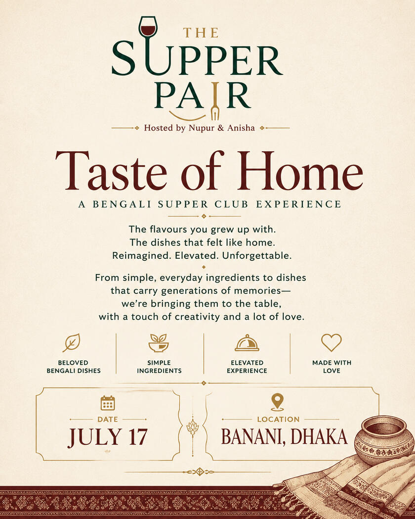 The Supper Pair Good food tastes better when shared. Welcome to The Supper Pair, a supper club hosted by Nupur & Anisha, where thoughtfully curated menus meet meaningful conversations.